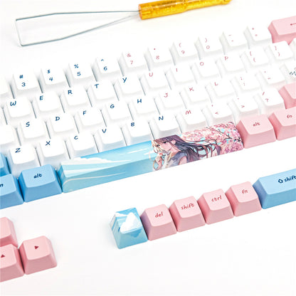 Animation de bande dessinée de Keycap de Sublimation PBT Compatible avec GK61