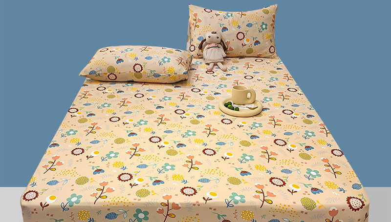 Sábana elástica de algodón con estampado geométrico, sábana ajustable, ropa de cama elástica, funda de colchón, juego de cama tamaño queen y king, colcha