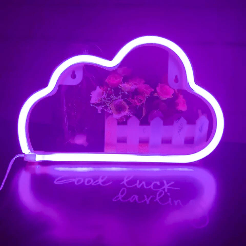 Clouds Neon Shape Light Night Light Decoration Wall Hanging