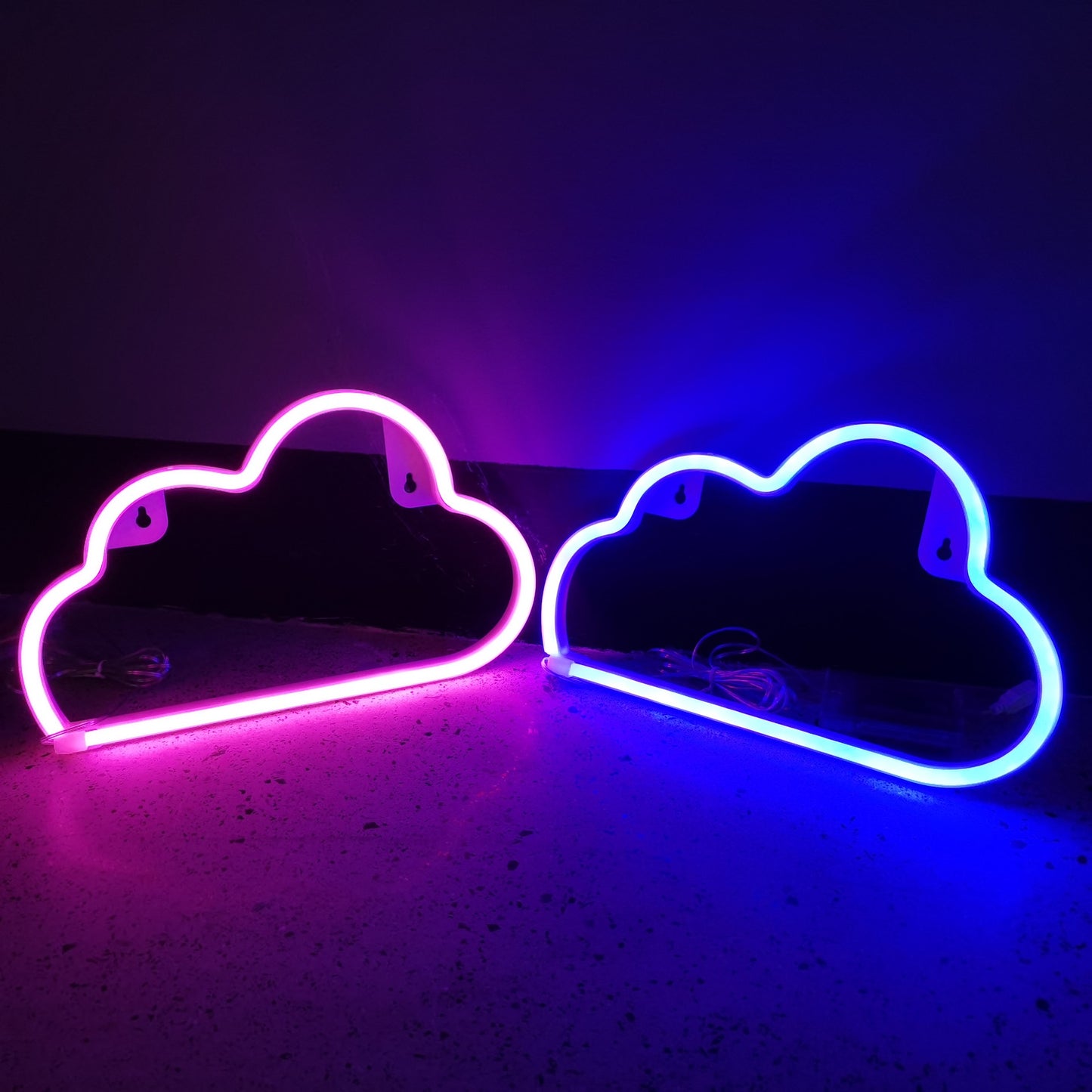 Nuages ​​Néon Forme Lumière Veilleuse Décoration Tenture Murale