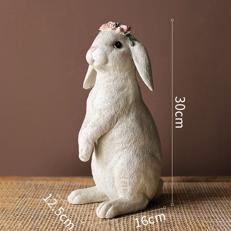 Garland Rabbit Decoration Ornaments Resin Home Accessories