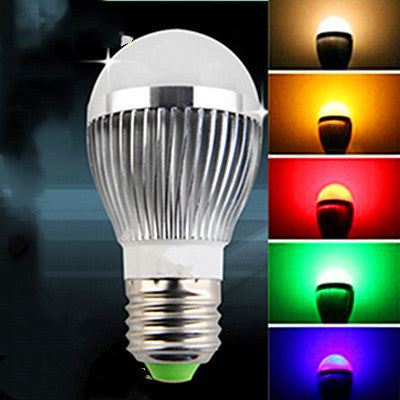 Lumières LED Ampoules de couleur de lumière rouge jaune vert bleu