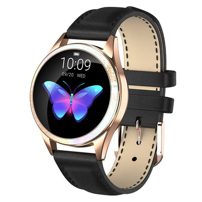 Reloj de pulsera inteligente a la moda para mujer IP68 recordatorio del ciclo menstrual para levantar la muñeca pantalla brillante esfera dinámica natación