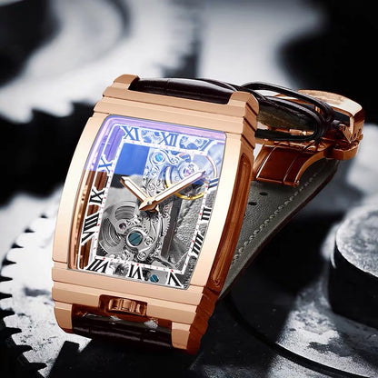 Montre unisexe en cuir et acier inoxydable Daystar