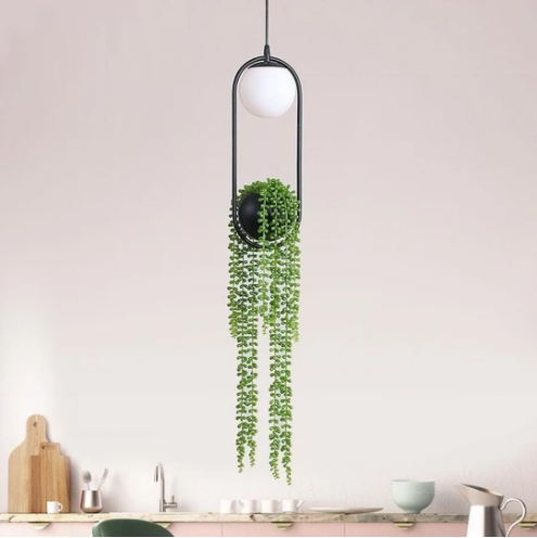 Creative Flower Pot Iron Aisle Chandelier