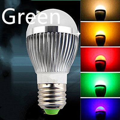 Lumières LED Ampoules de couleur de lumière rouge jaune vert bleu