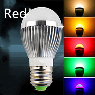 Lumières LED Ampoules de couleur de lumière rouge jaune vert bleu