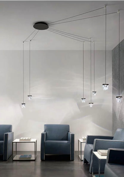 Applique murale LED en cristal, design moderne et minimaliste, luminaire décoratif de fond, idéal pour une personnalité