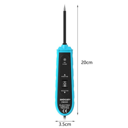 Probador de circuito de coche con sonda CC, probador de coche, tabla de Cable de diagnóstico del sistema eléctrico