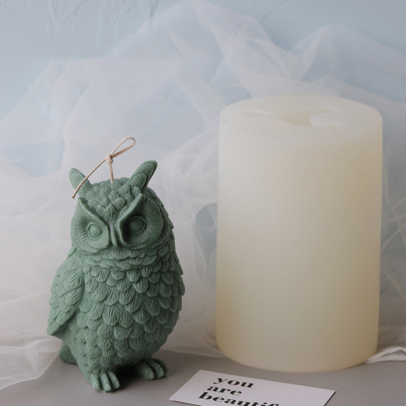 Big Owl Decoration Silicone Mold Home Decoration Decoration