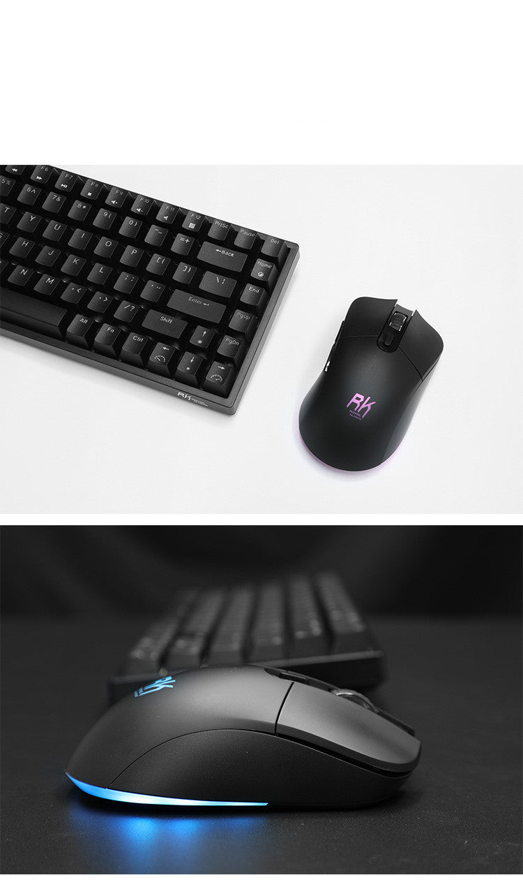 Juego de teclado y mouse mecánico inalámbrico rk526