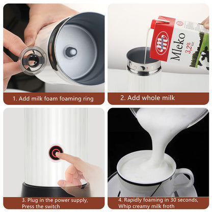 Milk frother, milk electric heater