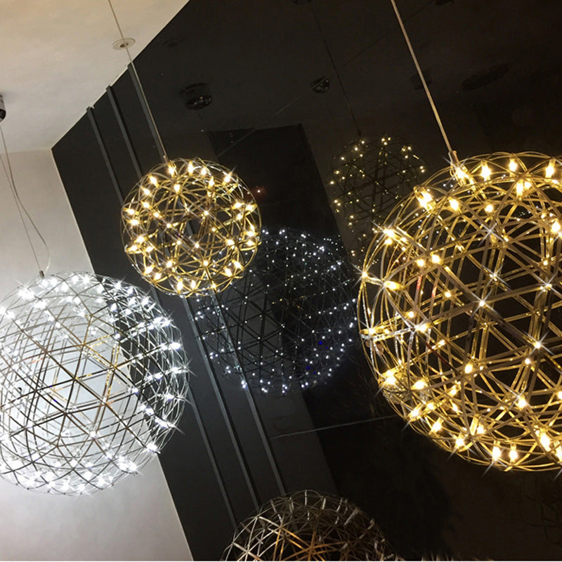 Dandelion Gypsophila Spark Ball Chandelier Creative Firework Light