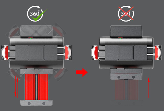 Compatible con Apple, trípode estabilizador de equilibrio de vídeo integrado