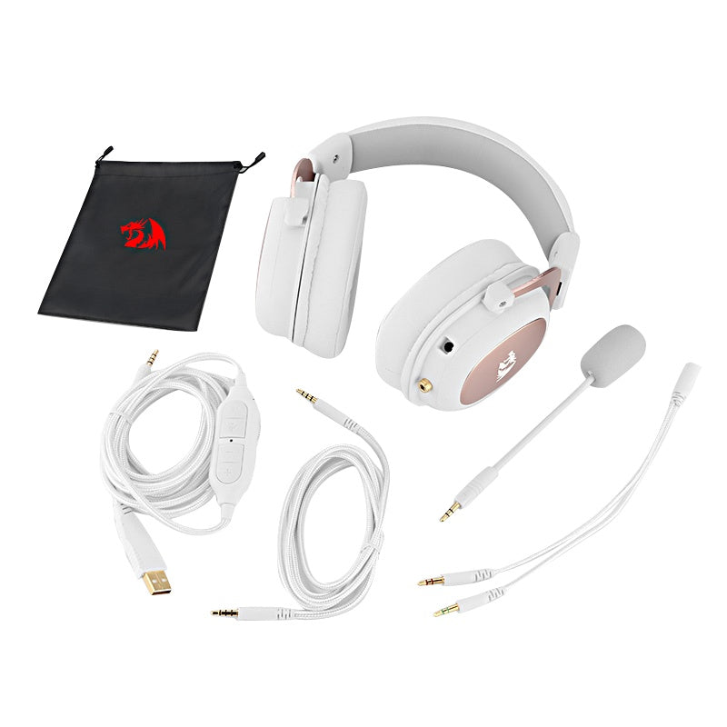 Redragon H510 casque de jeu pour ordinateur de jeu 7.1 canaux monté sur la tête mange des écouteurs de poulet pour écouter la Position sonore