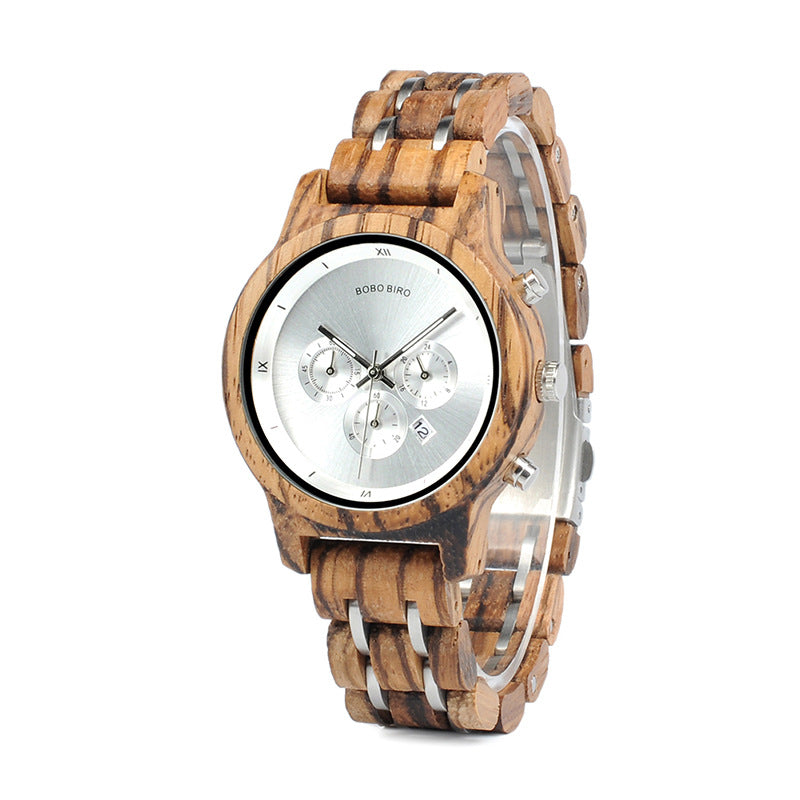 Relojes de madera Relojes de madera informales de negocios para hombres