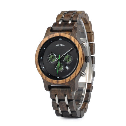 Montres en bois Montres en bois décontractées pour hommes d'affaires