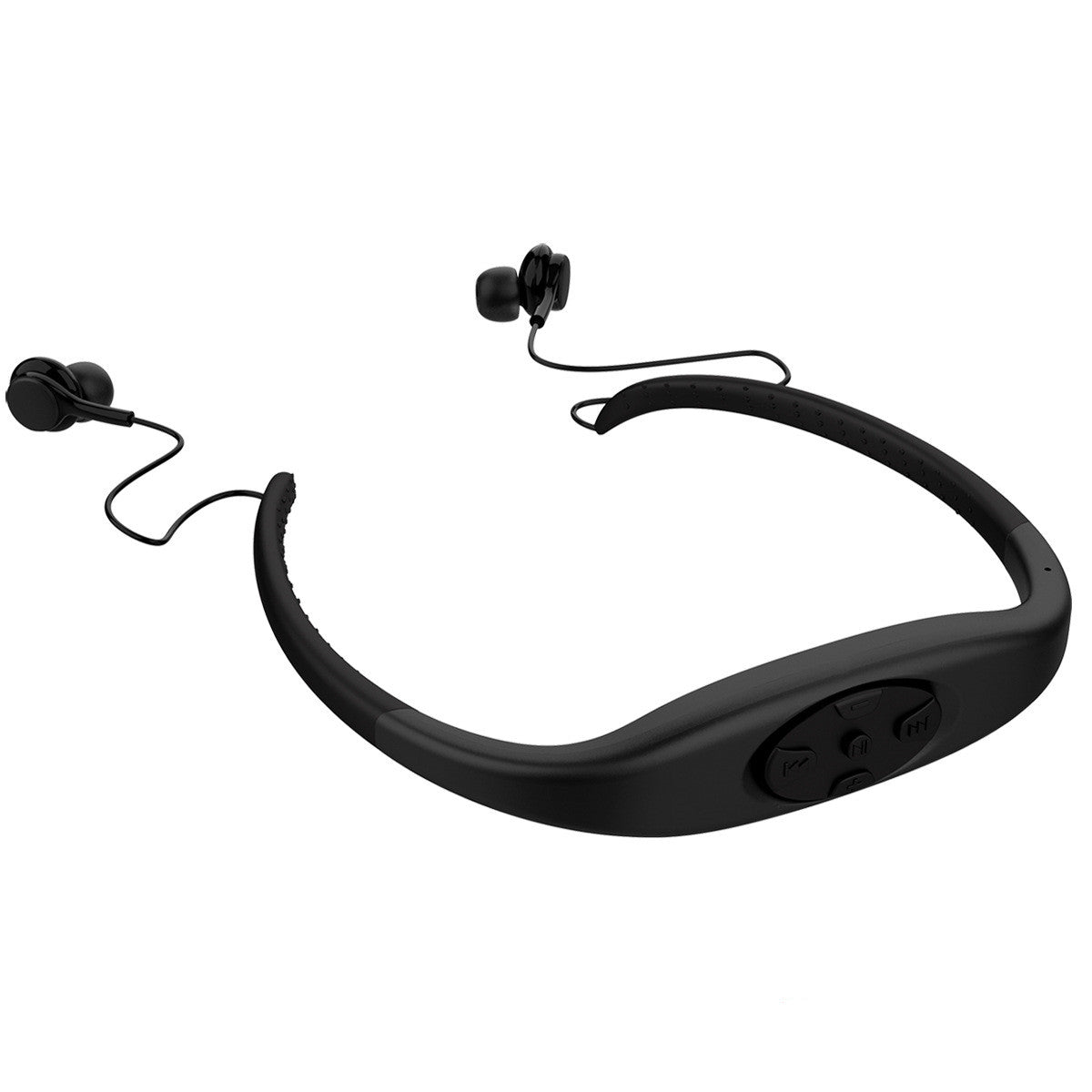 Écouteurs sans fil Bluetooth 2 en 1 et lecteur de musique MP3, casque d'écoute 8G, étanche IPX8, tour de cou pour Sport de natation, casque stéréo avec micro