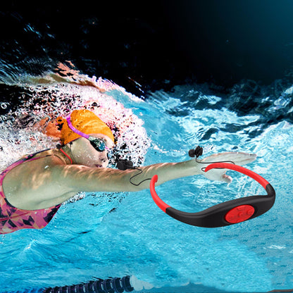 Écouteurs sans fil Bluetooth 2 en 1 et lecteur de musique MP3, casque d'écoute 8G, étanche IPX8, tour de cou pour Sport de natation, casque stéréo avec micro