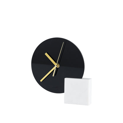 Luz de lujo minimalista decoración modelo habitación estudio estantería gabinete escritorio pequeña decoración mesita de noche reloj decoración creativa muebles