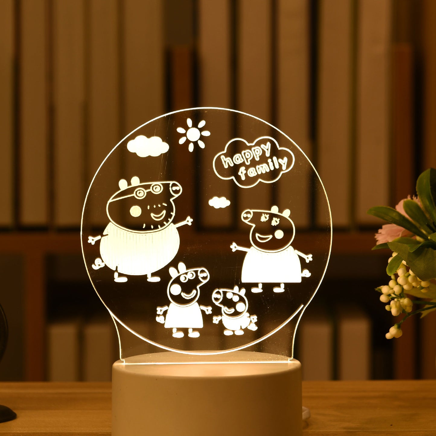 Bedroom Atmosphere Lamp Cartoon 3D Night Light