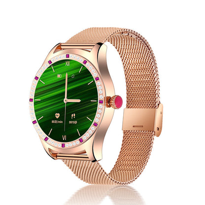 Reloj inteligente para mujer, moda, música local, Bluetooth, llamada, monitoreo de salud, recordatorio del período menstrual