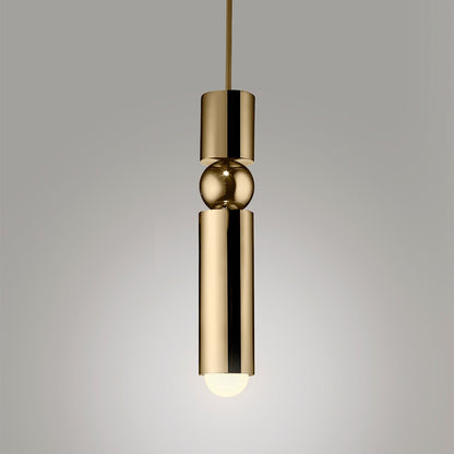 Lampes suspendues en laiton nordique salon moderne Led