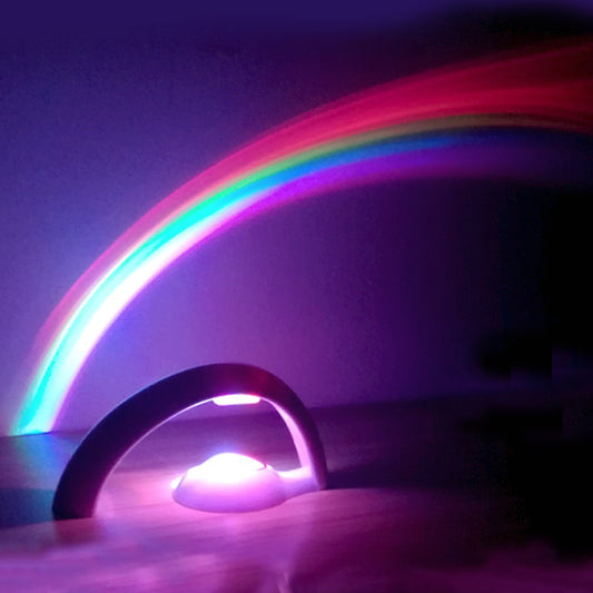 Luz LED colorida de noche de arco iris, lámpara de proyección de arco iris de cielo romántico, luz de dormitorio, decoración del hogar