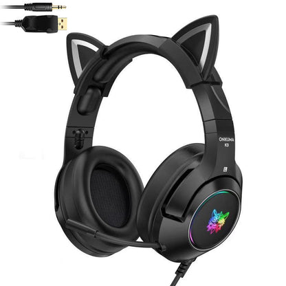 Black Devil Edition Luminous Computer Headset Headset