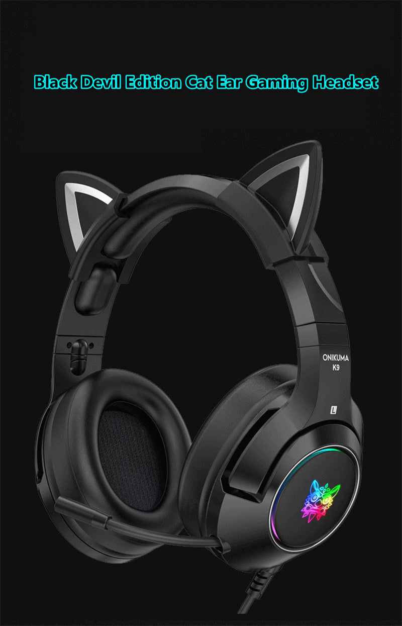 Auriculares luminosos para ordenador Black Devil Edition