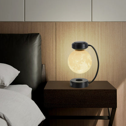 Lámpara de luna de levitación magnética con personalidad creativa, lámpara de mesita de noche para el hogar