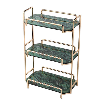 Nordic Ins Wind Cosmetic Storage Rack Skin Care Products Perfume Finishing Rack Bathroom Dressing Table Metal Bedroom