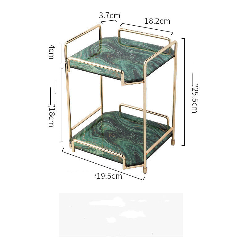 Ins Wind – support de rangement nordique en métal pour cosmétiques, produits de soins de la peau, finition de parfum, coiffeuse de salle de bains, chambre à coucher en métal