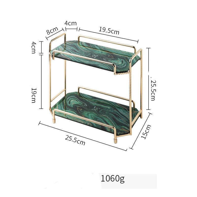 Estante de almacenamiento de cosméticos nórdico Ins Wind, productos para el cuidado de la piel, estante de acabado de Perfume, tocador de baño, dormitorio de Metal