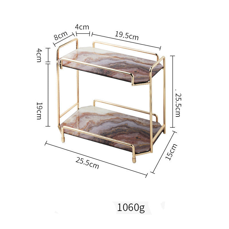 Estante de almacenamiento de cosméticos nórdico Ins Wind, productos para el cuidado de la piel, estante de acabado de Perfume, tocador de baño, dormitorio de Metal