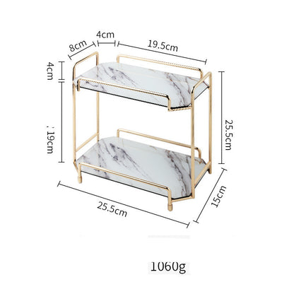 Ins Wind – support de rangement nordique en métal pour cosmétiques, produits de soins de la peau, finition de parfum, coiffeuse de salle de bains, chambre à coucher en métal