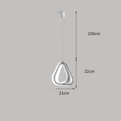 Lampe de chevet moderne minimaliste pour chambre à coucher, Restaurant, Bar, lampe de Table, personnalité créative, lustre à longue ligne à tête unique