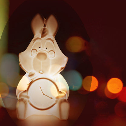 Mr. Alice White Rabbit Time Lampe de table veilleuse