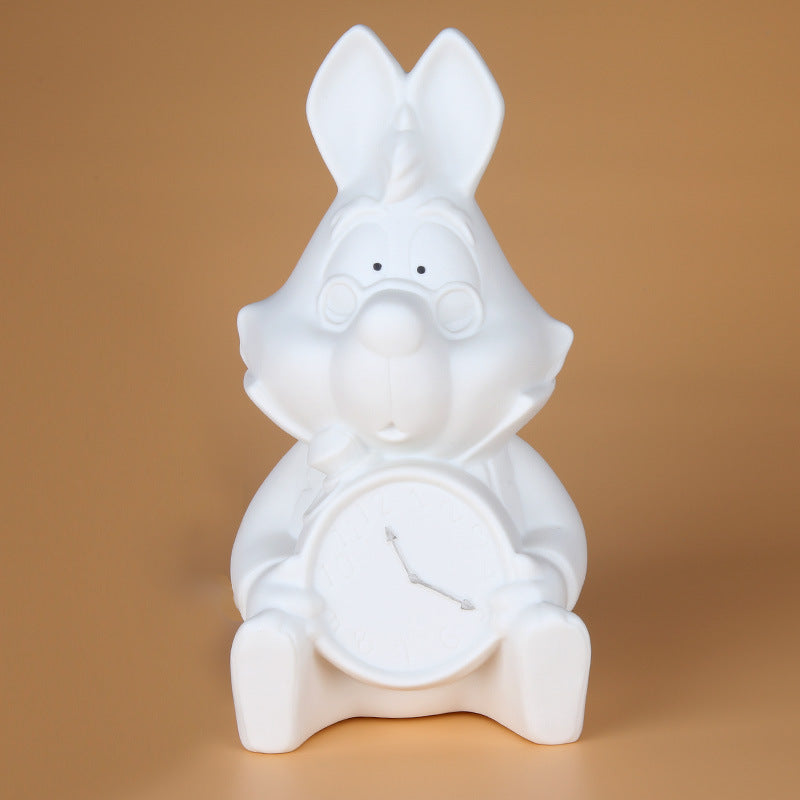 Mr. Alice White Rabbit Time Rabbit Table Lamp Night Light