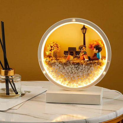 Immortal Flower Table Lamp Decoration Home Bedroom Living Room Desktop Decoration