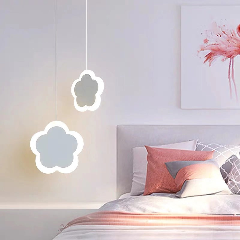 Lámpara de techo para habitación de niños, creativa, con forma de mariposa, flor, lámpara de techo, lámparas de dormitorio