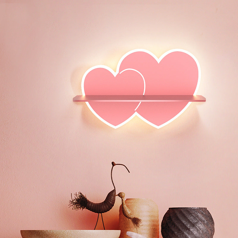 Children's Room Wall Lamp Simple And Modern Led Bedroom Lamp Creative Cartoon Boy Girl Warm Bedside Lamp