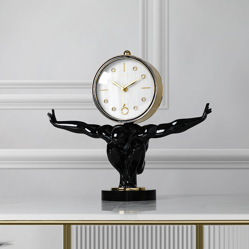 Ornements d'horloge de bureau à domicile