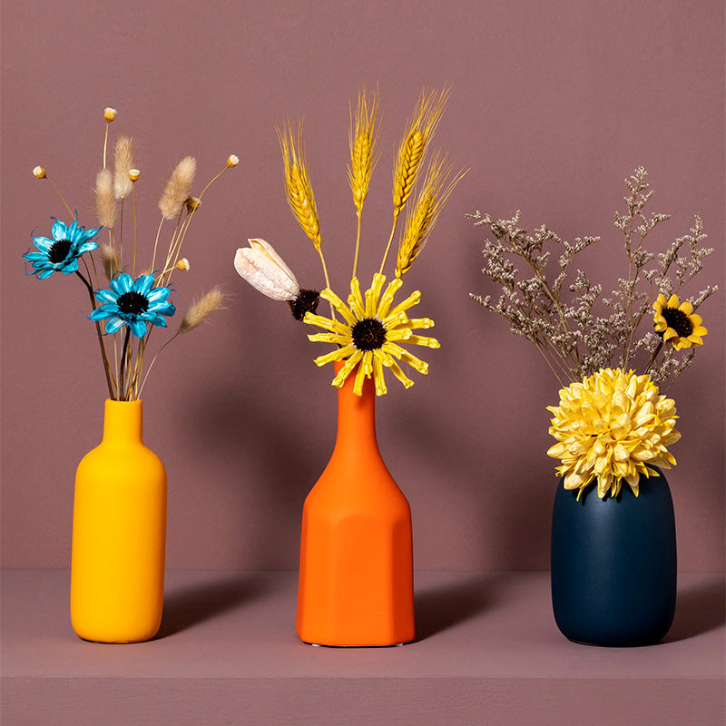 Arrangement créatif de fleurs pour Table à manger, salon, meuble TV, décorations de fleurs séchées pour la maison