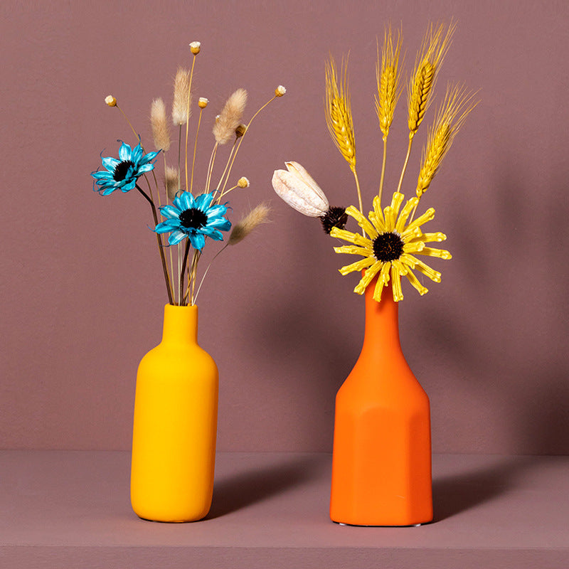 Arrangement créatif de fleurs pour Table à manger, salon, meuble TV, décorations de fleurs séchées pour la maison