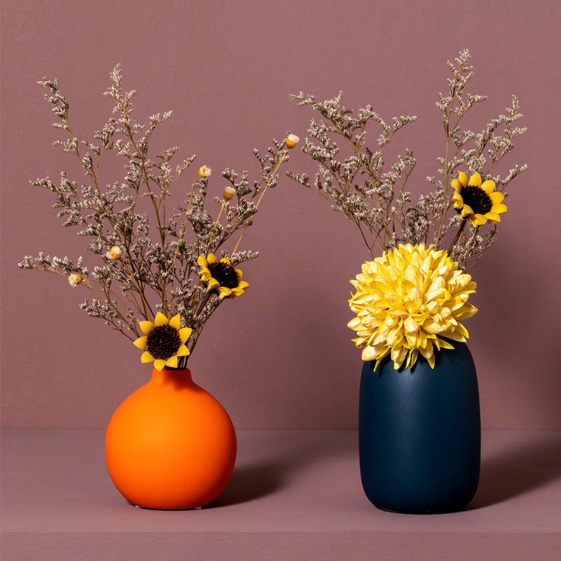 Arrangement créatif de fleurs pour Table à manger, salon, meuble TV, décorations de fleurs séchées pour la maison