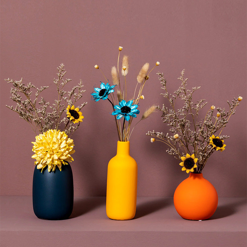 Arrangement créatif de fleurs pour Table à manger, salon, meuble TV, décorations de fleurs séchées pour la maison