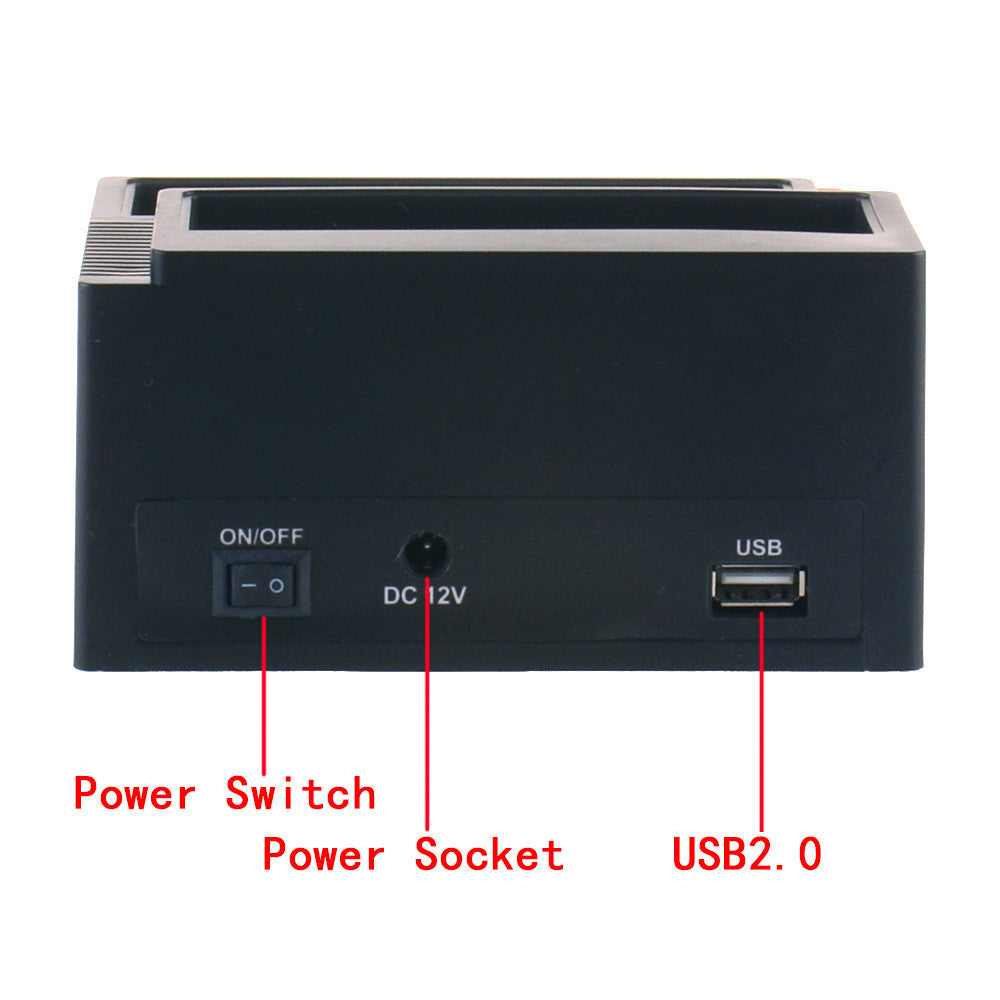 Base de disque dur fonctionnel, modèle d'approvisionnement d'usine, Interface Usb2.0 Sata Ide avec lecteur de carte