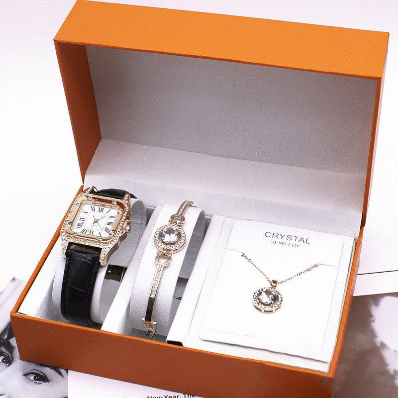 Wrist Watch Set Foreign Trade Watches Women New Necklace Bracelets Wristwatches Women