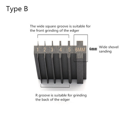 Steel Double side Repair tool for Sharpening Knife Wide Shovel Cutting Leather Thinner Edge Skiving Tool Leathercraft Accesories